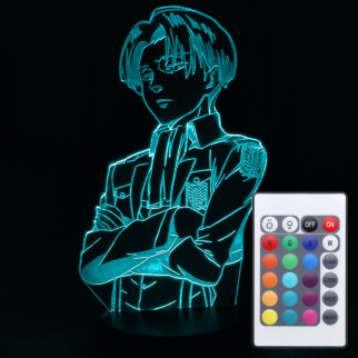 Акриловий світильник-нічник з пультом 16 кольорів Леві Акерман (Levi Ackerman) tty-n000361 - Інтернет-магазин спільних покупок ToGether