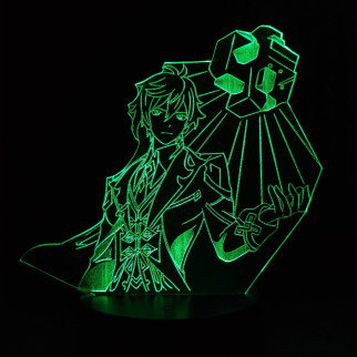 Акриловий світильник-нічник Чжун Лі зелений (Zhongli) tty-n000369 - Інтернет-магазин спільних покупок ToGether