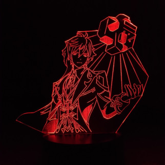 Акриловий світильник-нічник Чжун Лі (Zhongli) червоний tty-n000370 - Інтернет-магазин спільних покупок ToGether