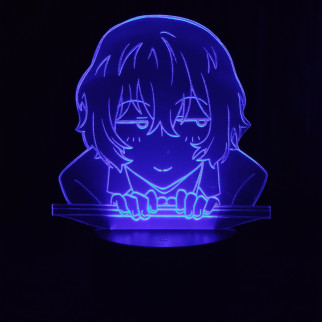 Акриловий світильник-нічник Осаму Дазай синій tty-n000436 - Інтернет-магазин спільних покупок ToGether