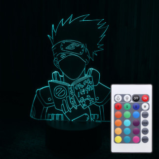 Акриловий світильник-нічник з пультом 16 кольорів Какаши Хатаке 2 tty-n000455 - Інтернет-магазин спільних покупок ToGether