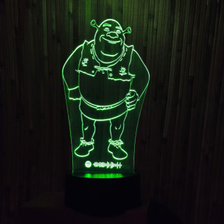 Акриловий світильник-нічник Шрек зелений tty-n000479 - Інтернет-магазин спільних покупок ToGether