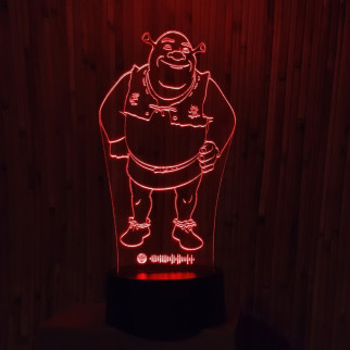 Акриловий світильник-нічник Шрек червоний tty-n000480 - Інтернет-магазин спільних покупок ToGether