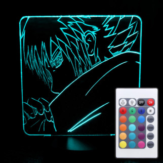 Акриловий світильник-нічник з пультом 16 кольорів Саске Учіха tty-n000490 - Інтернет-магазин спільних покупок ToGether