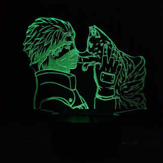 Акриловий світильник-нічник Какаши та Курама зелений tty-n000493 - Інтернет-магазин спільних покупок ToGether