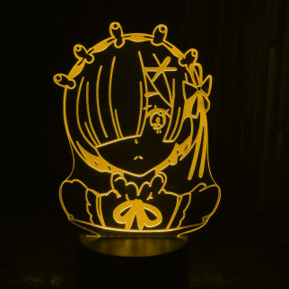 Акриловий світильник-нічник Рем (Rem) жовтий tty-n000539 - Інтернет-магазин спільних покупок ToGether