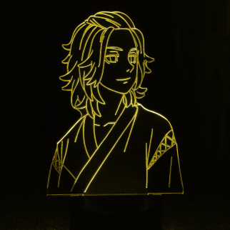 Акриловий світильник-нічник Манджиро Сано (Manjiro Sano) жовтий tty-n000546 - Інтернет-магазин спільних покупок ToGether