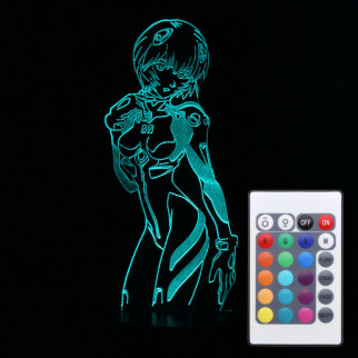 Акриловий світильник-нічник з пультом 16 кольорів Рей Аянамі (Rebuild) tty-n000562 - Інтернет-магазин спільних покупок ToGether