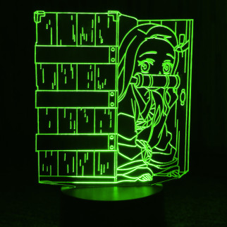 Акриловий світильник-нічник Незуко Камадо (Nezuko Kamado) зелений tty-n000572 - Інтернет-магазин спільних покупок ToGether