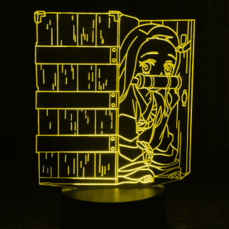 Акриловий світильник-нічник Незуко Камадо (Nezuko Kamado) жовтий tty-n000574 - Інтернет-магазин спільних покупок ToGether