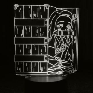 Акриловий світильник-нічник Незуко Камадо (Nezuko Kamado) білий tty-n000575 - Інтернет-магазин спільних покупок ToGether