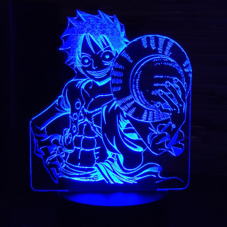 Акриловий світильник-нічник Манки Д. Луффи (Monkey D. Luffy) синій tty-n000610 - Інтернет-магазин спільних покупок ToGether