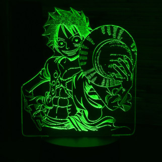 Акриловий світильник-нічник Манки Д. Луффи (Monkey D. Luffy) зелений tty-n000611 - Інтернет-магазин спільних покупок ToGether