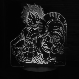 Акриловий світильник-нічник Манки Д. Луффи (Monkey D. Luffy) білий tty-n000614 - Інтернет-магазин спільних покупок ToGether