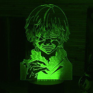 Акриловий світильник-нічник Кен Канекі (Ken Kaneki) зелений tty-n000618 - Інтернет-магазин спільних покупок ToGether