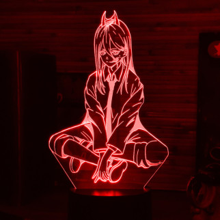 Акриловий світильник-нічник Пауер (Power) червоний tty-n000640 - Інтернет-магазин спільних покупок ToGether