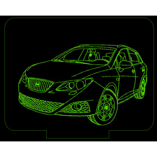 Акриловий світильник-нічник Сеат SEAT зелений tty-n000646 - Інтернет-магазин спільних покупок ToGether