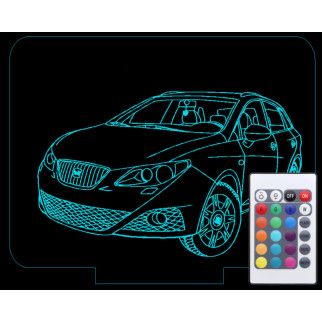 Акриловий світильник-нічник з пультом 16 кольорів Сеат SEAT tty-n000650 - Інтернет-магазин спільних покупок ToGether