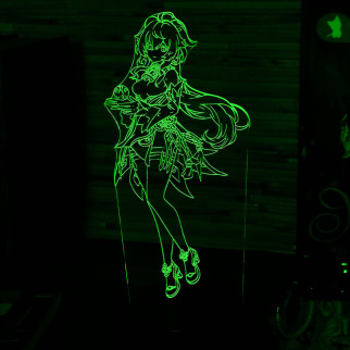 Акриловий світильник-нічник Гань Юй (Ganyu) зелений tty-n000654 - Інтернет-магазин спільних покупок ToGether