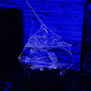 Акриловий світильник-нічник Ророноа Зоро (Zoro Roronoa) синій tty-n000660 - Інтернет-магазин спільних покупок ToGether