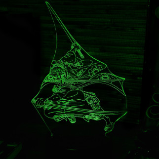 Акриловий світильник-нічник Ророноа Зоро (Zoro Roronoa) зелений tty-n000661 - Інтернет-магазин спільних покупок ToGether