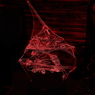 Акриловий світильник-нічник Ророноа Зоро (Zoro Roronoa) червоний tty-n000662 - Інтернет-магазин спільних покупок ToGether