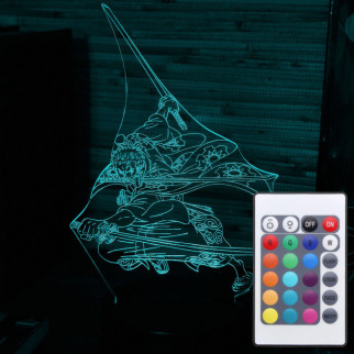 Акриловий світильник-нічник з пультом 16 кольорів Ророноа Зоро (Zoro Roronoa) tty-n000665 - Інтернет-магазин спільних покупок ToGether