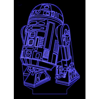 Акриловий світильник-нічник Зоряні війни R2-D2 синій tty-n000713 - Інтернет-магазин спільних покупок ToGether