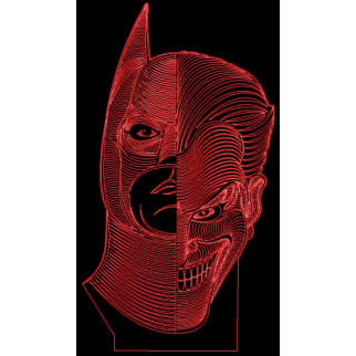 Акриловий світильник-нічник Бетмен Джокер червоний tty-n000740 - Інтернет-магазин спільних покупок ToGether
