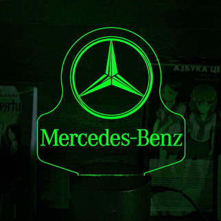 Акриловий світильник-нічник Mercedes-Benz зелений tty-n000513 - Інтернет-магазин спільних покупок ToGether