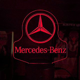 Акриловий світильник-нічник Mercedes-Benz червоний tty-n000514 - Інтернет-магазин спільних покупок ToGether