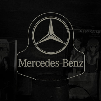 Акриловий світильник-нічник Mercedes-Benz білий tty-n000516 - Інтернет-магазин спільних покупок ToGether