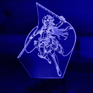 Акриловий світильник-нічник Атака Титанів Ханджи Зоє синій tty-n000793 - Інтернет-магазин спільних покупок ToGether