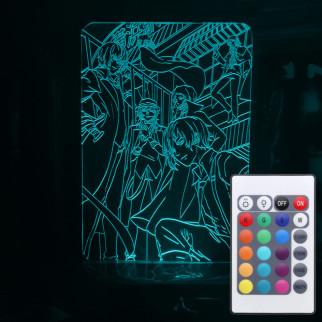 Акриловий світильник-нічник з пультом 16 кольорів Великий з Бродячих Псів tty-n000812 - Інтернет-магазин спільних покупок ToGether