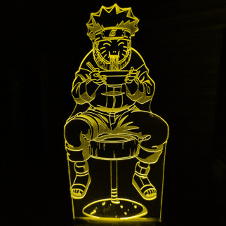 Акриловий світильник-нічник Наруто рамен жовтий tty-n000859 - Інтернет-магазин спільних покупок ToGether
