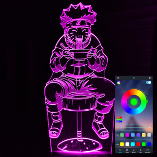 Акриловий світильник-нічник керування з телефона Наруто рамен tty-n000862 - Інтернет-магазин спільних покупок ToGether