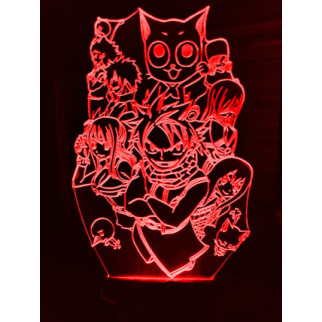 Акриловий світильник-нічник Фейри Тейл (Fairy Tail) червоний tty-n000865 - Інтернет-магазин спільних покупок ToGether