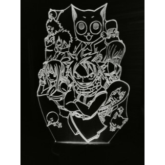 Акриловий світильник-нічник Фейри Тейл (Fairy Tail) білий tty-n000867 - Інтернет-магазин спільних покупок ToGether