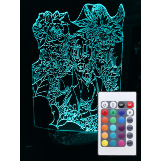 Акриловий світильник-нічник з пультом 16 кольорів Чуя Накахара tty-n000875 - Інтернет-магазин спільних покупок ToGether