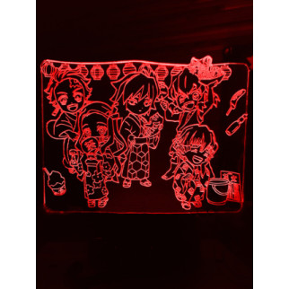 Акриловий світильник-нічник Клінок розсікаючий демонів червоний tty-n000886 - Інтернет-магазин спільних покупок ToGether