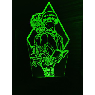 Акриловий світильник-нічник Кен Канекі 2 (Ken Kaneki) зелений tty-n000906 - Інтернет-магазин спільних покупок ToGether
