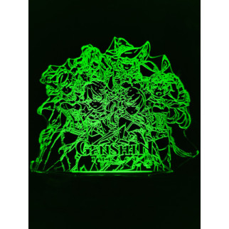 Акриловий світильник-нічник Genshin 4 зелений tty-n000927 - Інтернет-магазин спільних покупок ToGether
