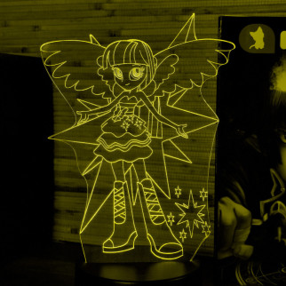 Акриловий світильник-нічник Дівчата Еквестрії жовтий tty-n000964 - Інтернет-магазин спільних покупок ToGether