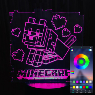 Акриловий світильник-нічник керування з телефона Minecraft tty-n000409 - Інтернет-магазин спільних покупок ToGether