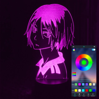 Акриловий світильник-нічник керування з телефона Кемма Кодзуме (Kozume Kenma) tty-n000528 - Інтернет-магазин спільних покупок ToGether