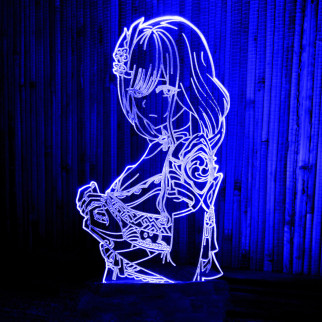 Акриловий світильник-нічник Сегун Райден Баал синій tty-n001003 - Інтернет-магазин спільних покупок ToGether