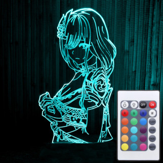 Акриловий світильник-нічник з пультом 16 кольорів Сегун Райден Баал tty-n001008 - Інтернет-магазин спільних покупок ToGether
