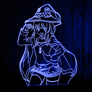 Акриловий світильник-нічник Мегумин (Коносуба) синій tty-n001017 - Інтернет-магазин спільних покупок ToGether