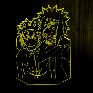 Акриловий світильник-нічник Наруто Джирая Сенсей жовтий tty-n001062 - Інтернет-магазин спільних покупок ToGether