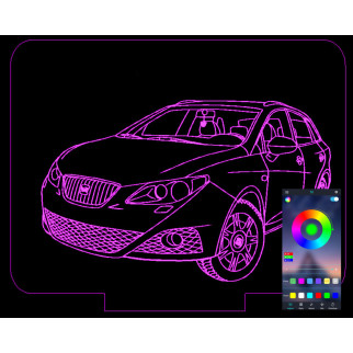 Акриловий світильник-нічник керування з телефона Сеат SEAT tty-n000651 - Інтернет-магазин спільних покупок ToGether